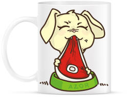 printfashion Kutya eszik - Bögre - Fehér (10295276)