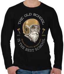 printfashion OLDSCHOOL - Férfi hosszú ujjú póló - Fekete (10958696)