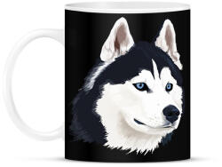 printfashion Husky - Bögre - Fekete (2363667)