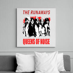 printfashion THE RUNAWAYS STENCIL - Vászonkép - Fehér (6633779)