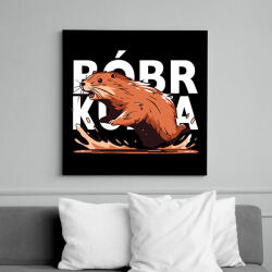 printfashion Bober Kurwa - Vászonkép - Fekete (15921648)