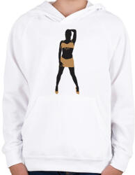 printfashion Táncosnő - Gyerek kapucnis pulóver - Fehér (11997631)