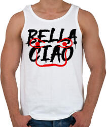 printfashion Bella Ciao - Férfi atléta - Fehér (5316401)