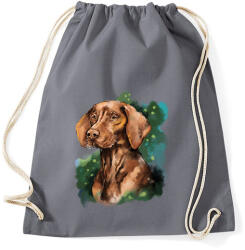 printfashion vizsla watercolor - Sportzsák, Tornazsák - Grafitszürke (5650918)