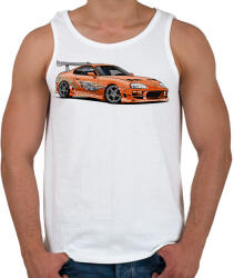 printfashion Toyota supra - Férfi atléta - Fehér (2486300)