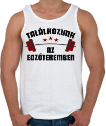 printfashion Találkozunk az edzőteremben - Férfi atléta - Fehér (5963486)