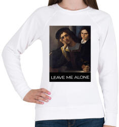 printfashion Leave me alone - Női pulóver - Fehér (7086730)