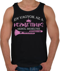 printfashion Akiről meséltek - Kozmetikus - Férfi atléta - Fekete (8467804)
