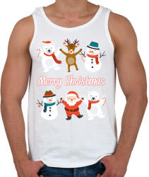 printfashion Merry Christmas - Férfi atléta - Fehér (10925983)