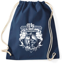 printfashion Kutyabarát - Sportzsák, Tornazsák - Sötétkék (174037)