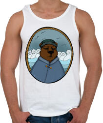 printfashion Tengerész medve - Férfi atléta - Fehér (12008900)