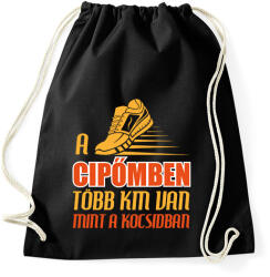 printfashion A cipőmben - Sportzsák, Tornazsák - Fekete (13698398)