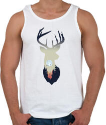 printfashion Szarvas absztrakt - Férfi atléta - Fehér (5235578)