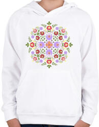 printfashion Magyaros motívum - Gyerek kapucnis pulóver - Fehér (11629362)