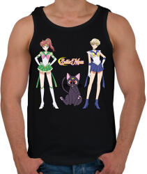 printfashion Sailor Moon - Jupiter, Luna, Uranus - Férfi atléta - Fekete (14958933)