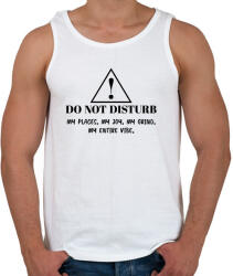 printfashion Do not disturb! - Férfi atléta - Fehér (7292121)