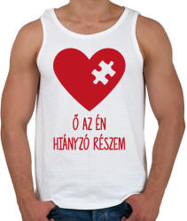 printfashion Hiányzó rész2 - Férfi atléta - Fehér (15583042)