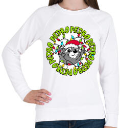 printfashion Karácsony Pedro xmas - Női pulóver - Fehér (16846263)