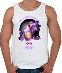 printfashion Halványlila dunszt - Férfi atléta - Fehér (15892981)