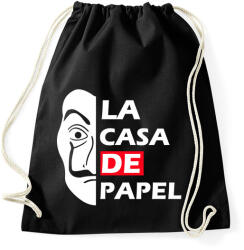 printfashion La casa de papel - Sportzsák, Tornazsák - Fekete (5037788)