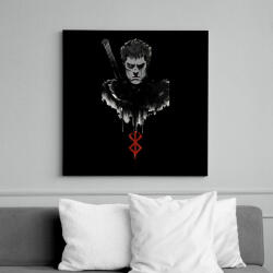 printfashion Guts minta (Berserk) - Vászonkép - Fekete (11873953)