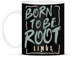 printfashion Rendszergazdának született - Bögre - Fekete (3532784)