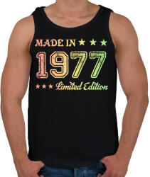 printfashion 1977 - Férfi atléta - Fekete (6167038)