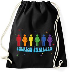 printfashion Szeresd önmagad - Sportzsák, Tornazsák - Fekete (9675312)