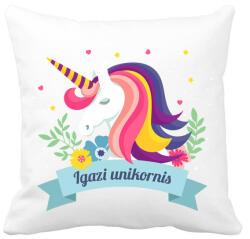 printfashion Igazi unikornis egyszarvú - Párnahuzat, Díszpárnahuzat - Fehér (1036569)