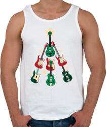 printfashion Gitár karácsonyfa - Férfi atléta - Fehér (14707590)