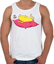 printfashion Not today cat - Férfi atléta - Fehér (16150636)