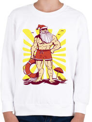 printfashion Kigyúrt Télapó - Gyerek pulóver - Fehér (10152259)