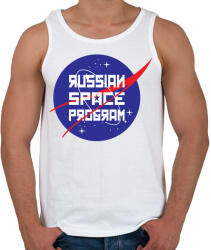 printfashion Orosz űrprogram - Férfi atléta - Fehér (1085790)