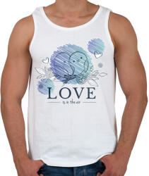 printfashion Szerelem a levegőben - Férfi atléta - Fehér (6059539)