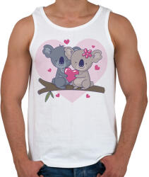 printfashion Valentin Nap - Férfi atléta - Fehér (2180145)