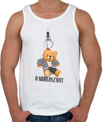 printfashion A kiválasztott maci - Férfi atléta - Fehér (9474357)