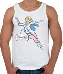 printfashion Ápoló vagyok, ez a szupererőm ! - Férfi atléta - Fehér (4606560)