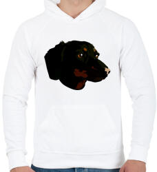 printfashion dachshund face - Férfi kapucnis pulóver - Fehér (15522598)