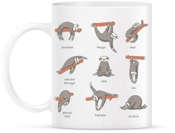 printfashion Lajháros jóga - Bögre - Fehér (16054642)