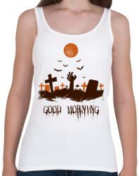 printfashion ZOMBI ÉBREDÉS - Női atléta - Fehér (1854364)