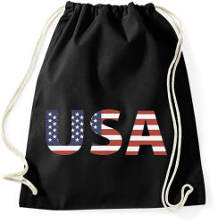 printfashion USA - Sportzsák, Tornazsák - Fekete (1686295)
