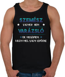 printfashion Szemész vagyok nem varázsló - Férfi atléta - Fekete (12647404)