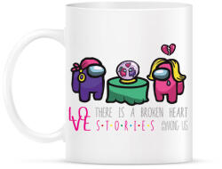 printfashion Among us - stories - there is a broken heart - Bögre - Fehér (4226811)