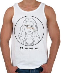 printfashion 13 reasons why - Hannah - Férfi atléta - Fehér (6574402)