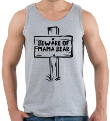 printfashion Beware of mama bear - Férfi atléta - Sport szürke (4810176)