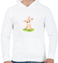 printfashion husvét32 - Férfi kapucnis pulóver - Fehér (6727447)