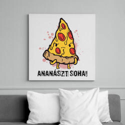 printfashion Ananászt soha! - Vászonkép - Fehér (6631533)