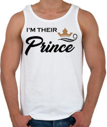 printfashion I'M THEIR PRINCE - Férfi atléta - Fehér (1156507)