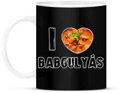 printfashion I love babgulyás - Bögre - Fekete (8696654)