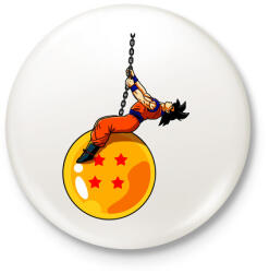 printfashion Dragonball - Wrecking Ball - Kitűző, hűtőmágnes - Fehér (3077816)